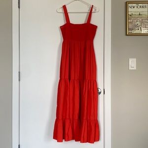 Zara Smocked Maxi Dress